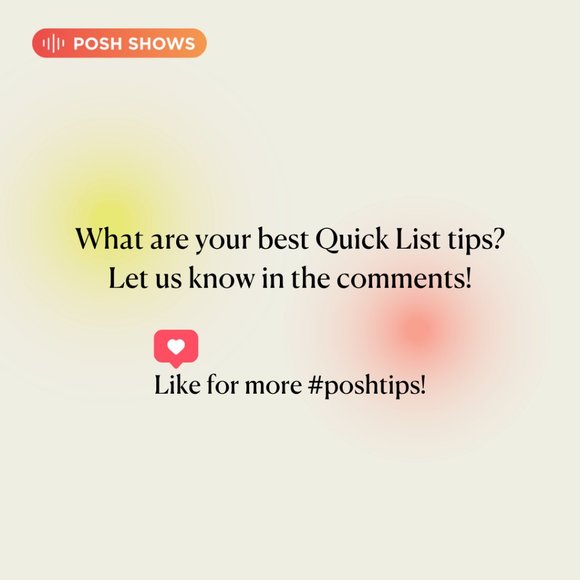 #PoshTip - Quick List Items + Add to Show - Picture 3 of 3